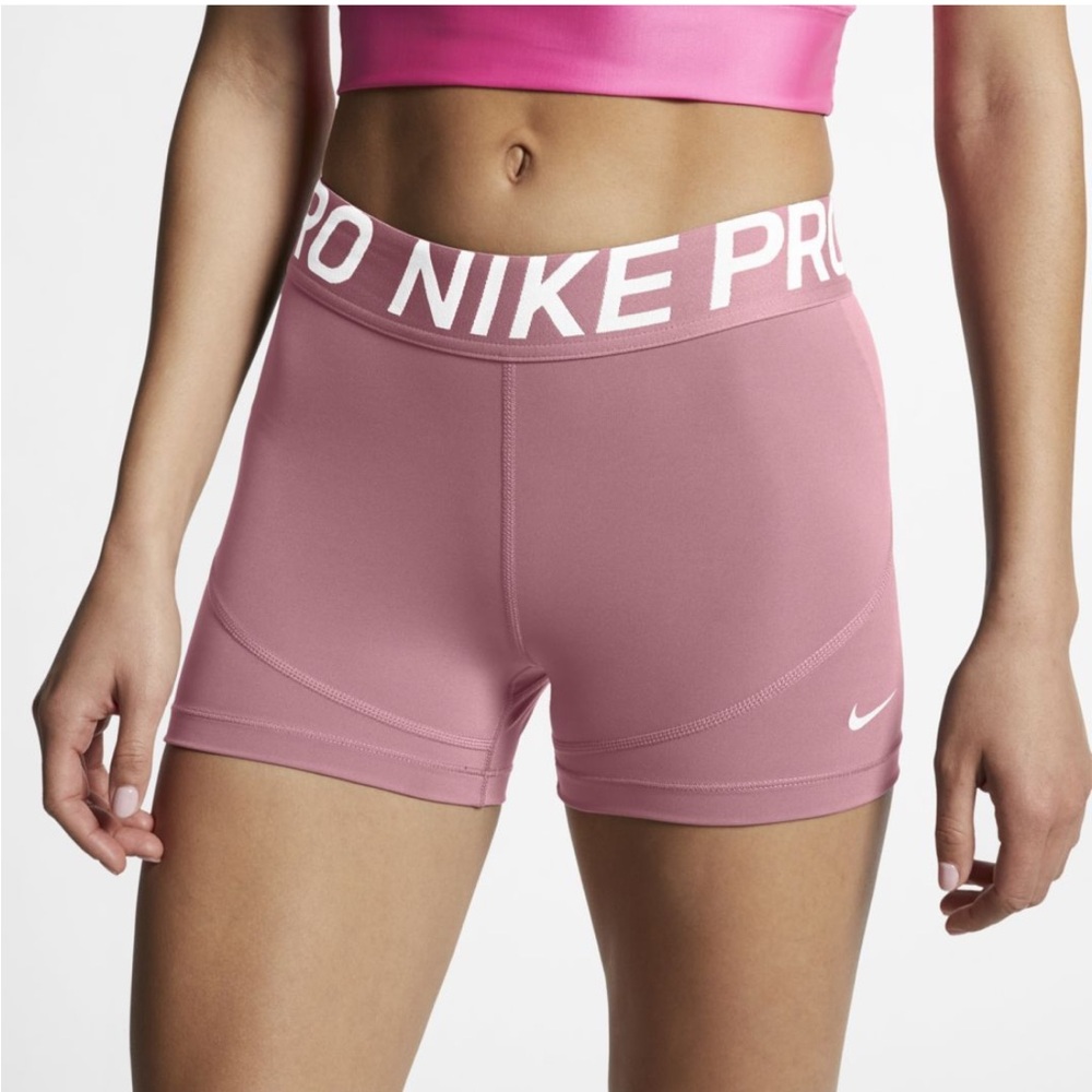 Nike Pro Rose Pink Shorts
